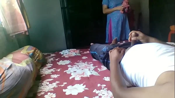 Flashing on real Indian maid with twist