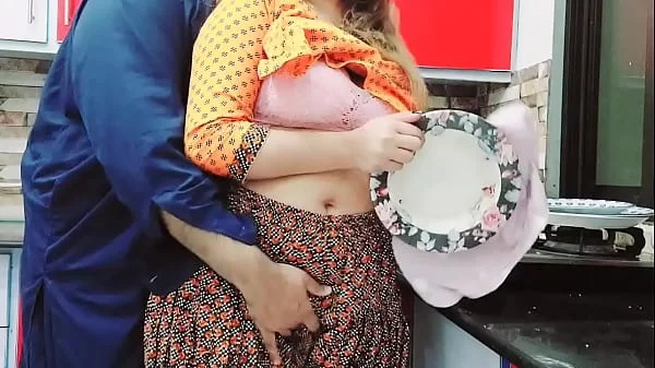 Full Video : House wife Anal Fucked in Kitchen While Cleaning Plates With Very Hot Clear Hindi Voice